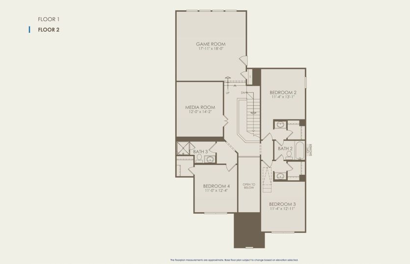 Second Floor 4 br / 3 ba