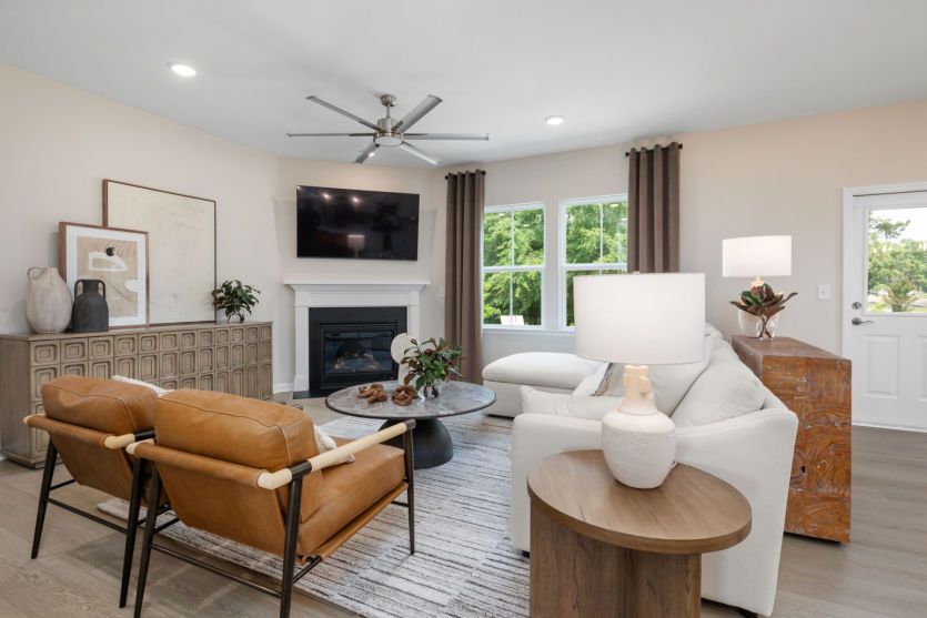 Living Room with Fireplace