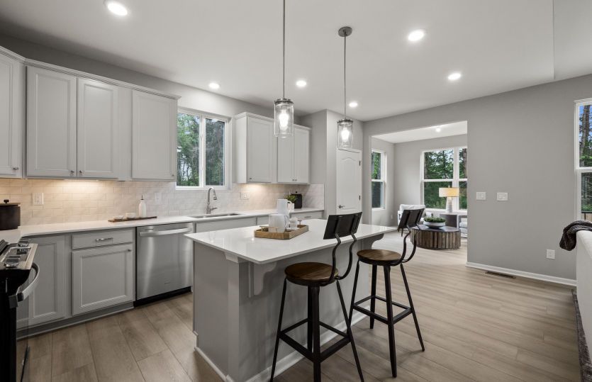 Huge Island in Kitchen