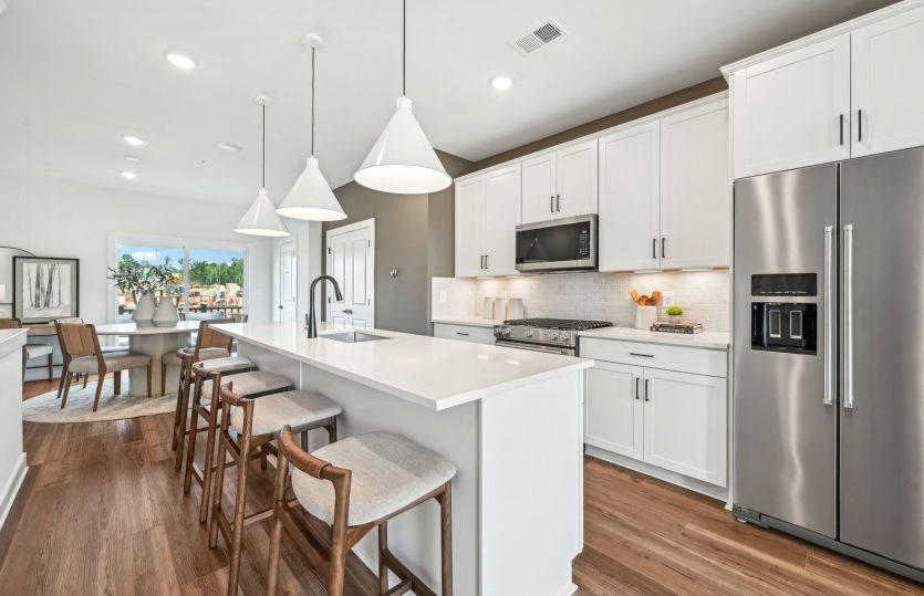 Kitchen Island Seats 4 Comfortably, Perfect for Casual Meals