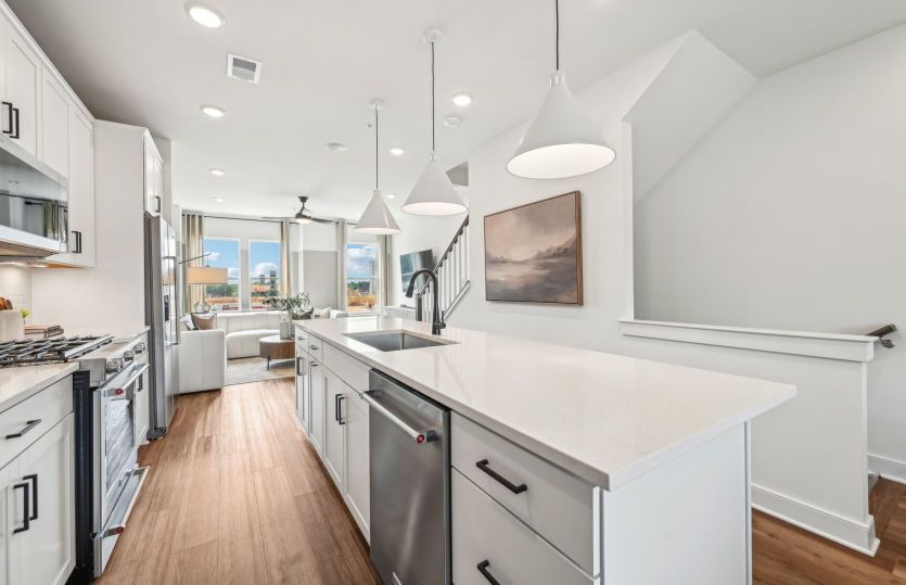 Oversized Island in the Open Kitchen