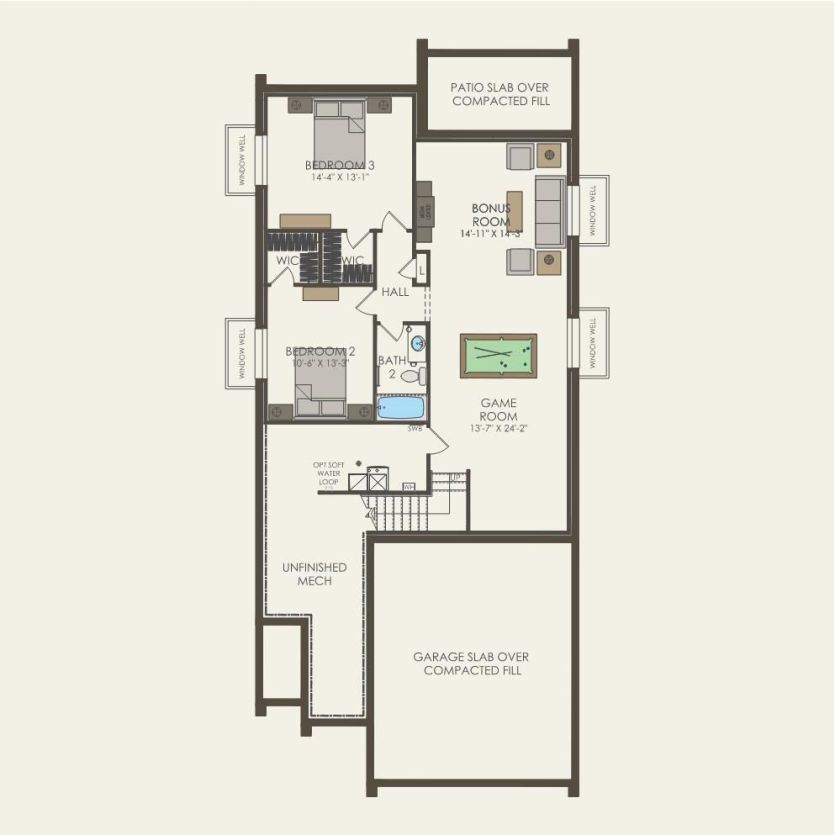 First Floor 3 br / 2.5 ba