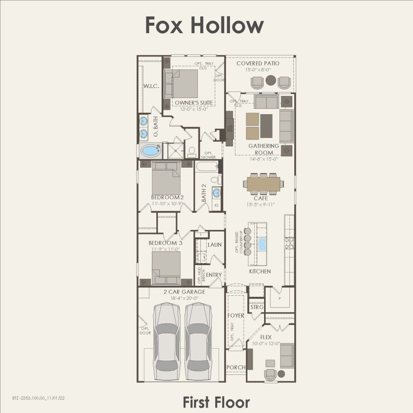 First Floor 3 br / 2 ba