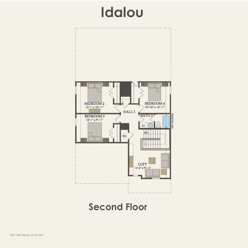Second Floor 4 br / 2.5 ba