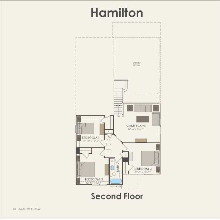 Second Floor 4 br / 2 ba