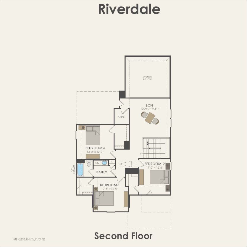 Second Floor 4 br / 2.5 ba