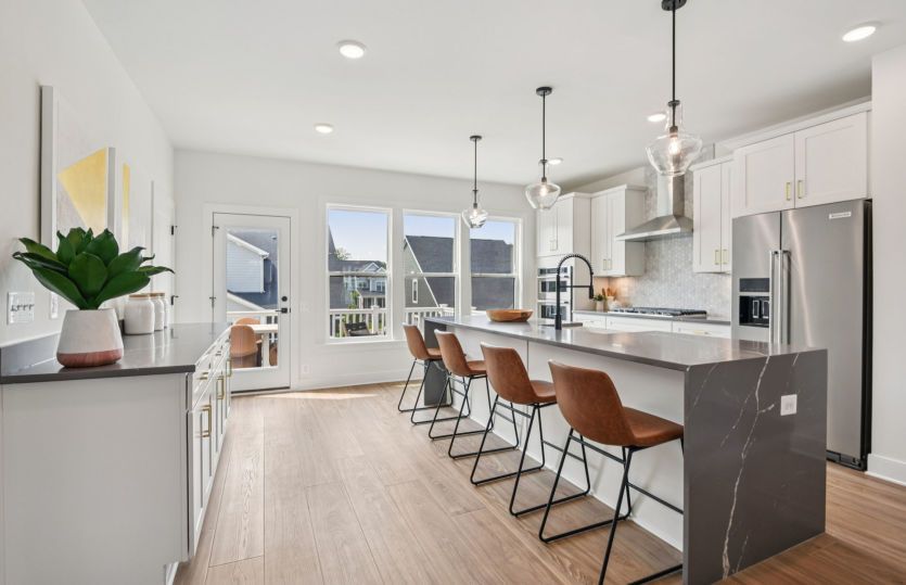 Kitchen with Additional Cabinets for Storage