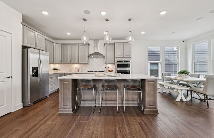 Expansive Kitchen Island Seats 3 Comfortably