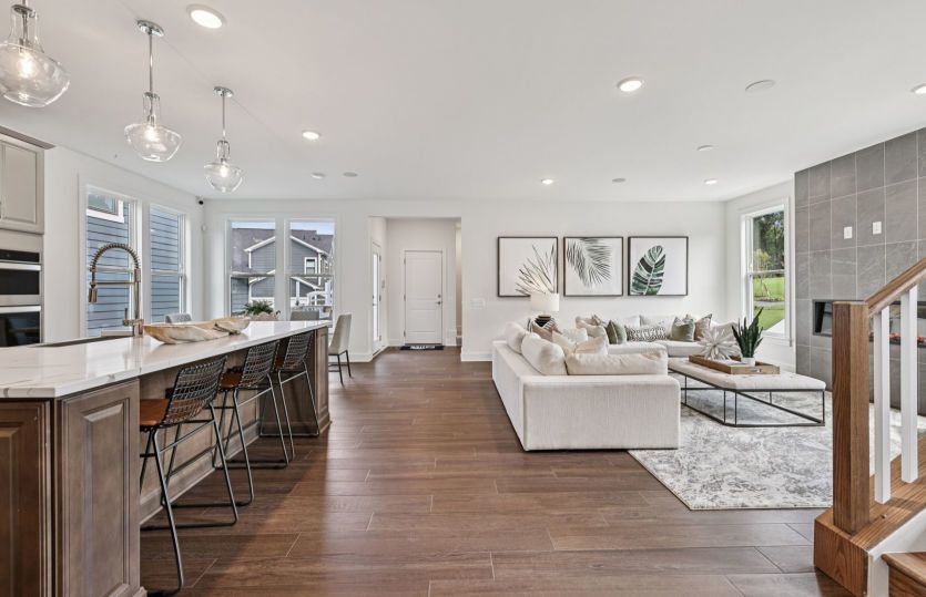 Kitchen Opens to the Gathering Room