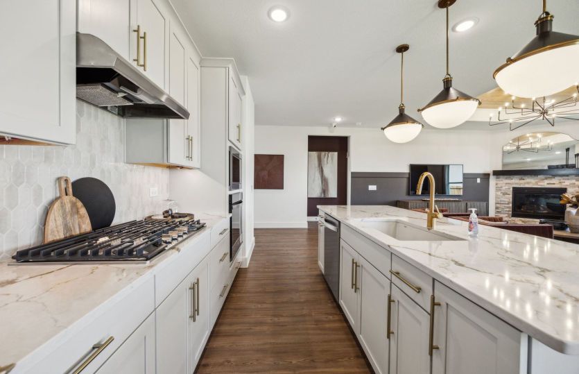 Spacious kitchen with abundant cabinet space