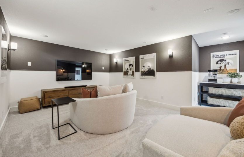 Media room on second floor