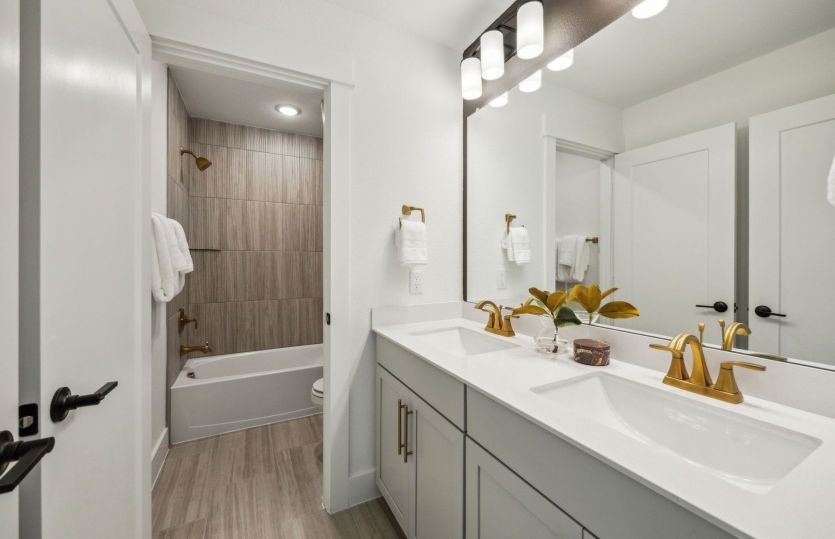 Spacious secondary bathroom