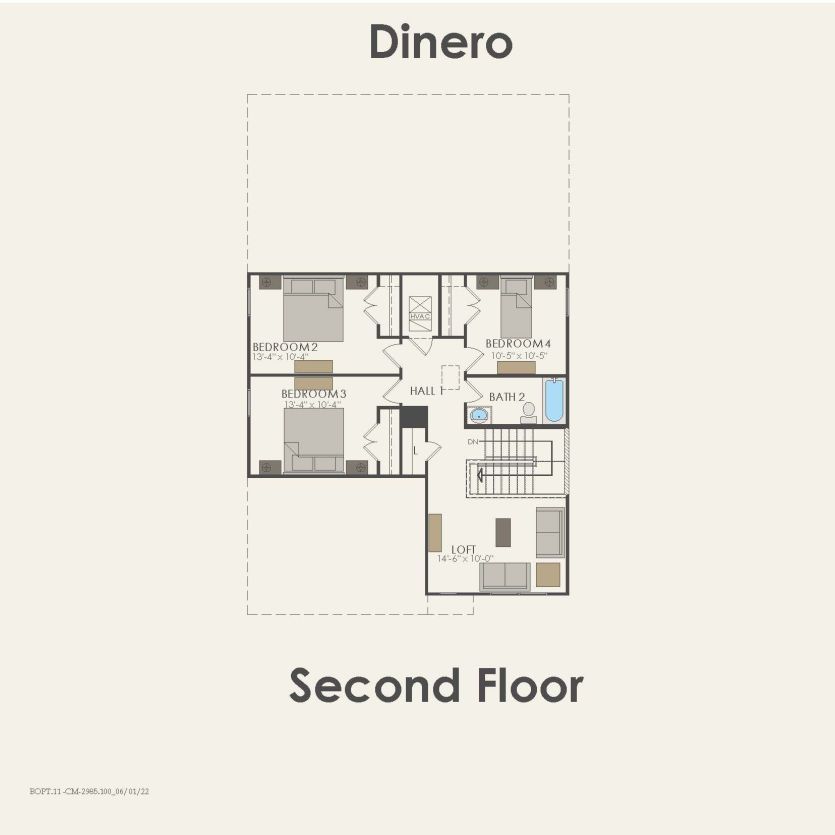 Second Floor 4 br / 2.5 ba