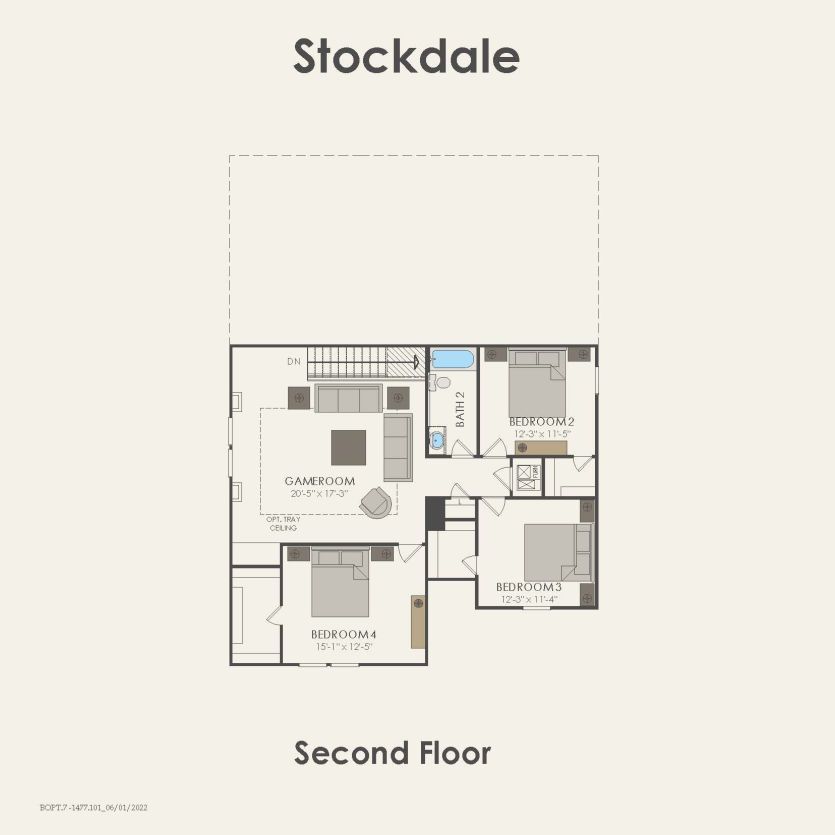 Second Floor 4 br / 2.5 ba