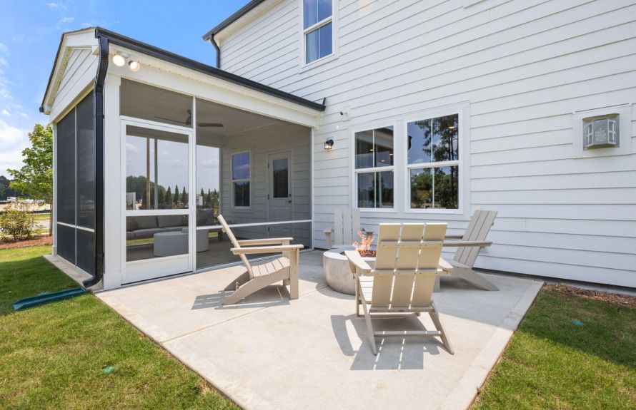 Outdoor patio area