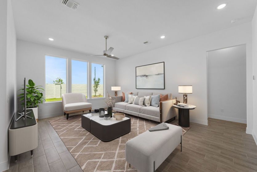 Virtually Staged Living Room