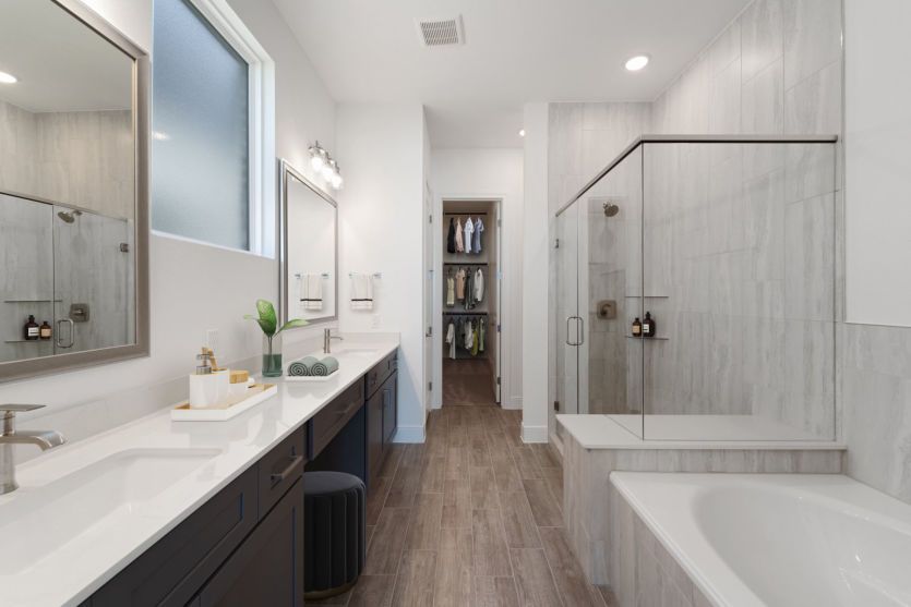 Virtually Staged Owner's Bathroom