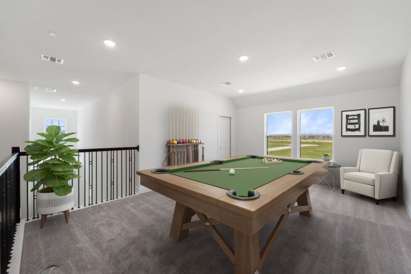 Virtually Staged Game room