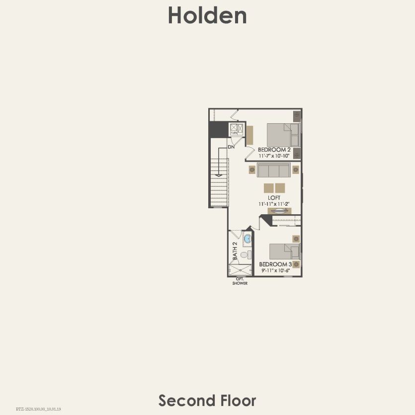 Second Floor 3 br / 2.5 ba