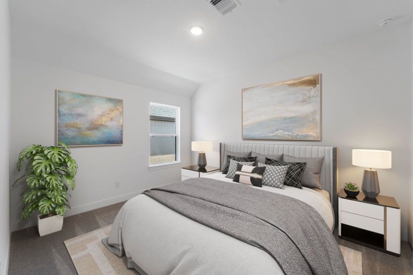 Virtually Staged Secondary Room