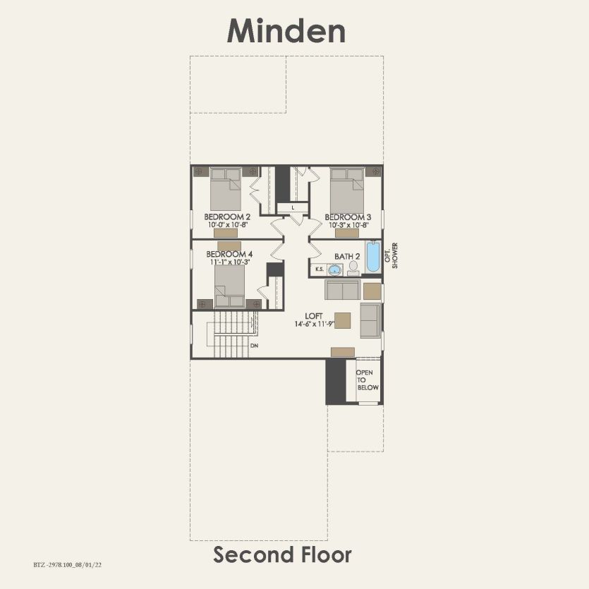 Second Floor 4 br / 2.5 ba