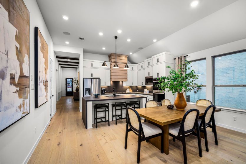 Open Layout Kitchen and Dining