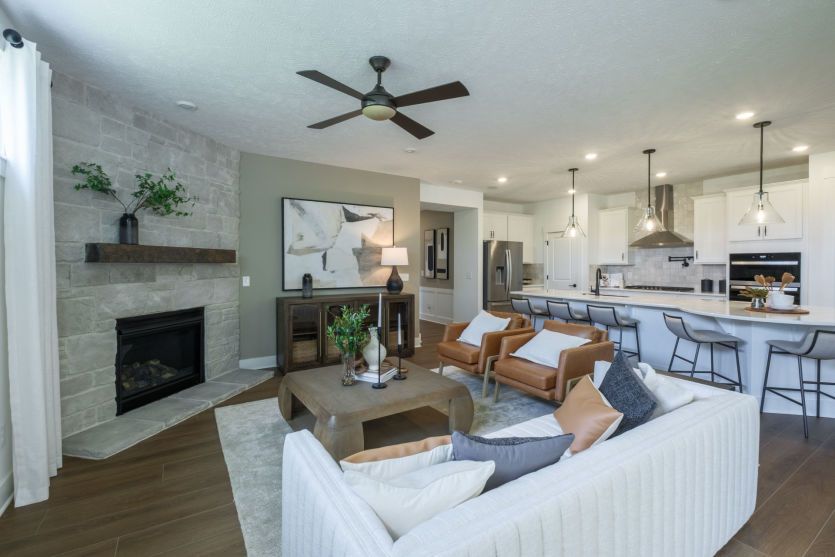 Cozy Gathering Room with Optional Fireplace