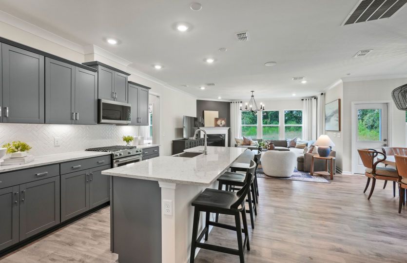 Beautiful Open Kitchen with an Island