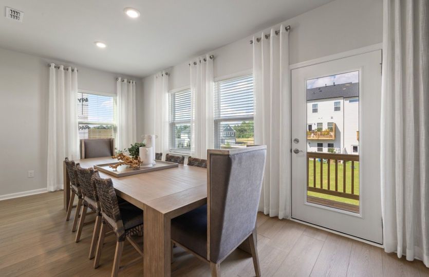 Bright dining area