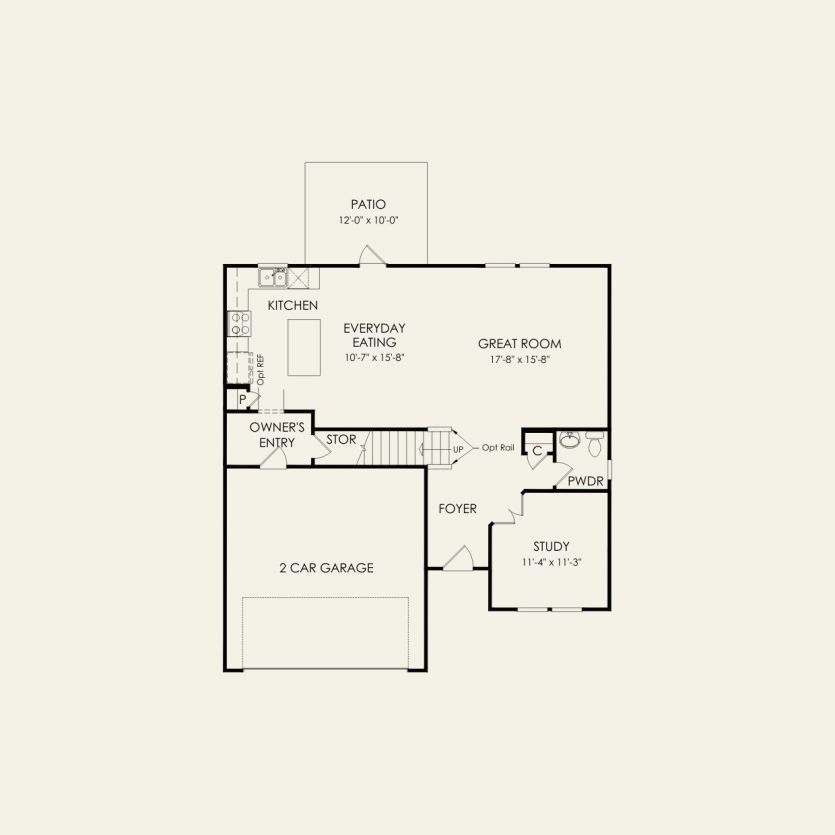First Floor 3 br / 2 ba