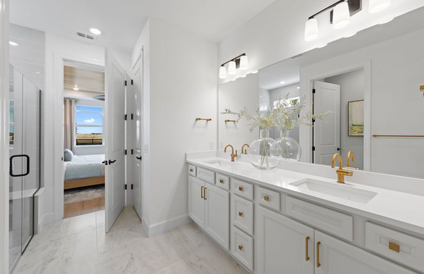 Owner's suite with dual sink vanity