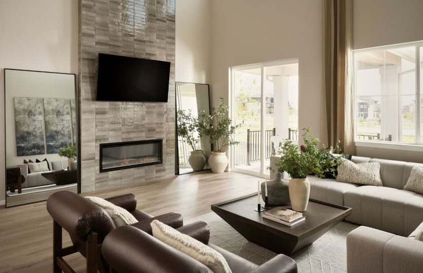 Gathering Room with Fireplace