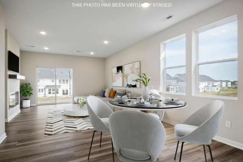 Bright and spacious dining and gathering rooms