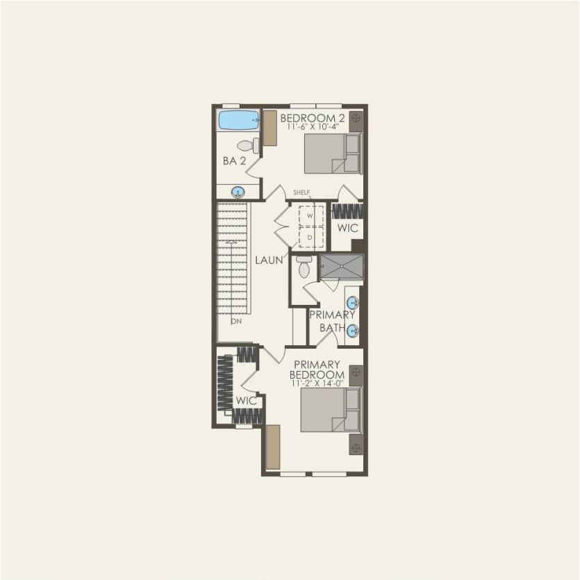 Fourth Floor 3 br / 3 ba