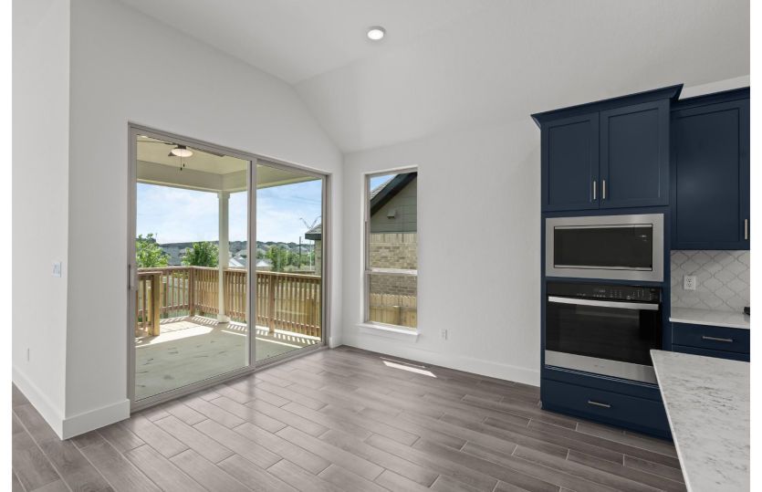 Kitchen Area Overlooking Patio