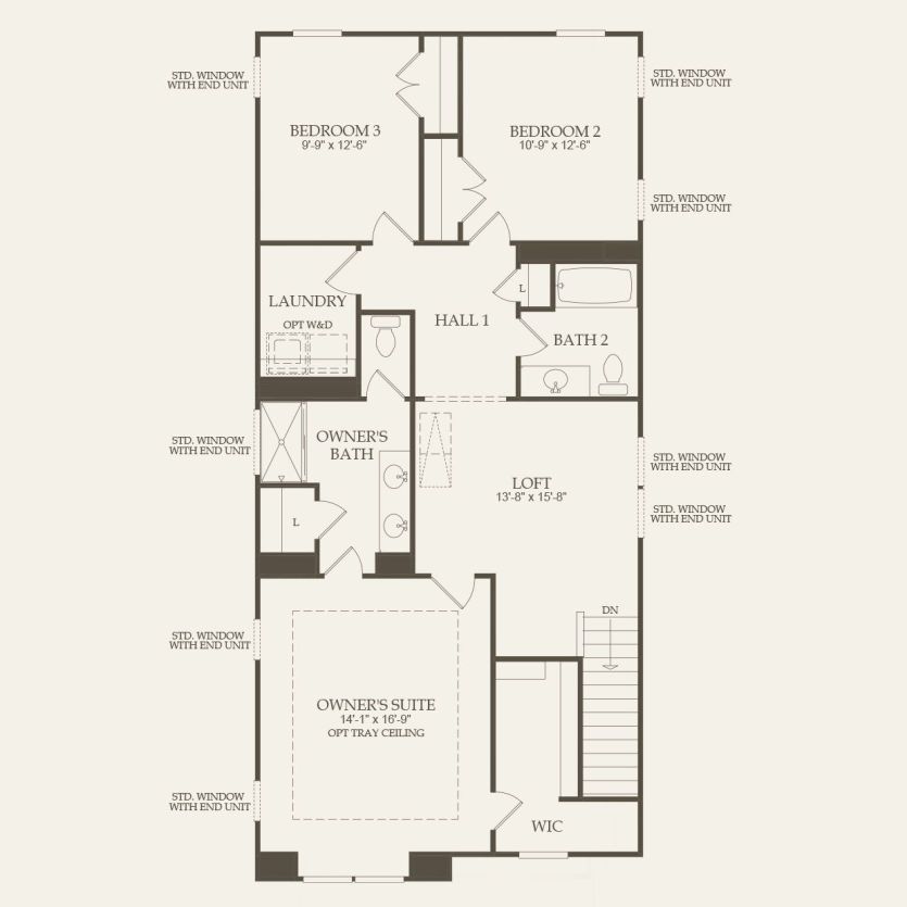 Second Floor 3 br / 2.5 ba