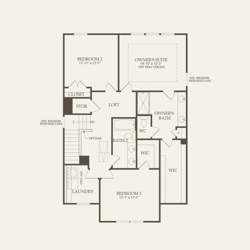 Second Floor 3 br / 2.5 ba