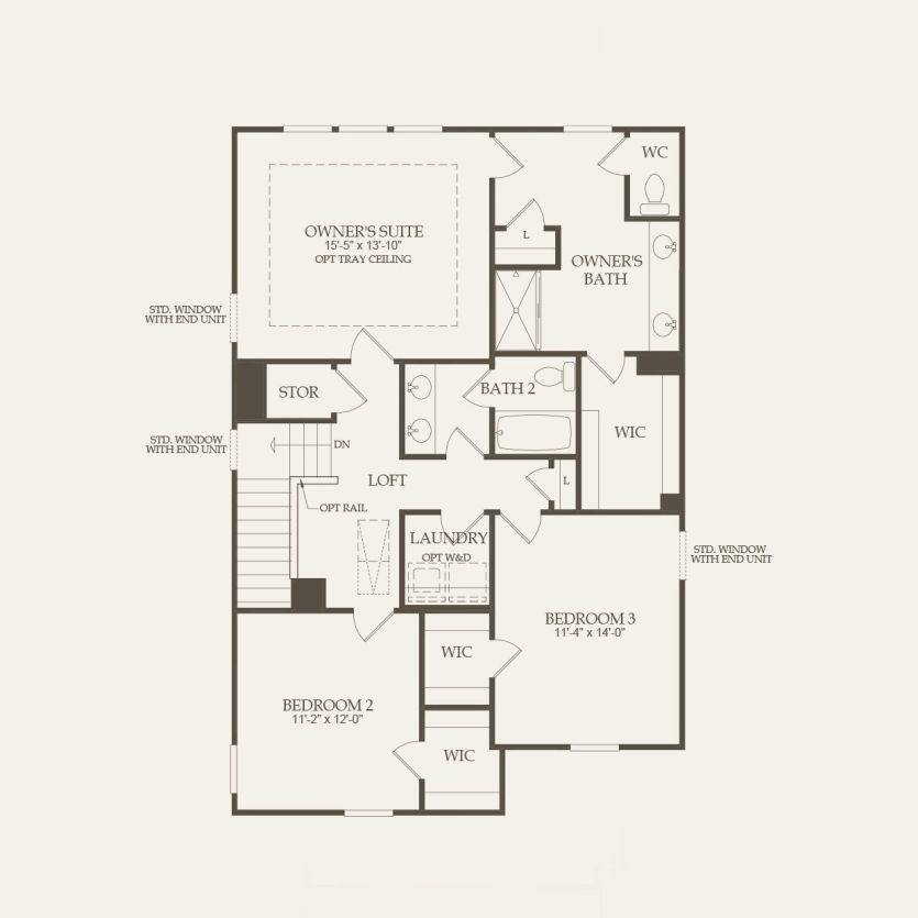 Second Floor 3 br / 2.5 ba