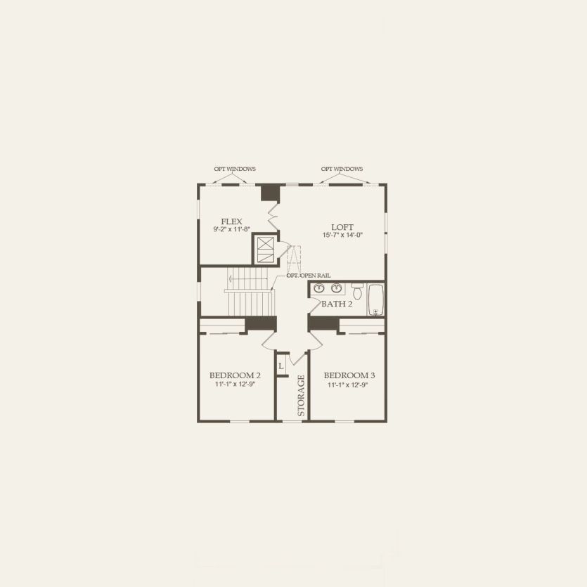 Second Floor 3 br / 2.5 ba