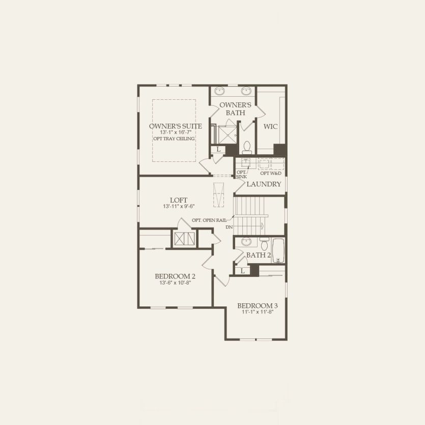 Second Floor 4 br / 3 ba