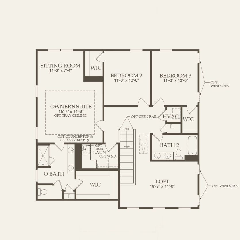 Second Floor 3 br / 2.5 ba