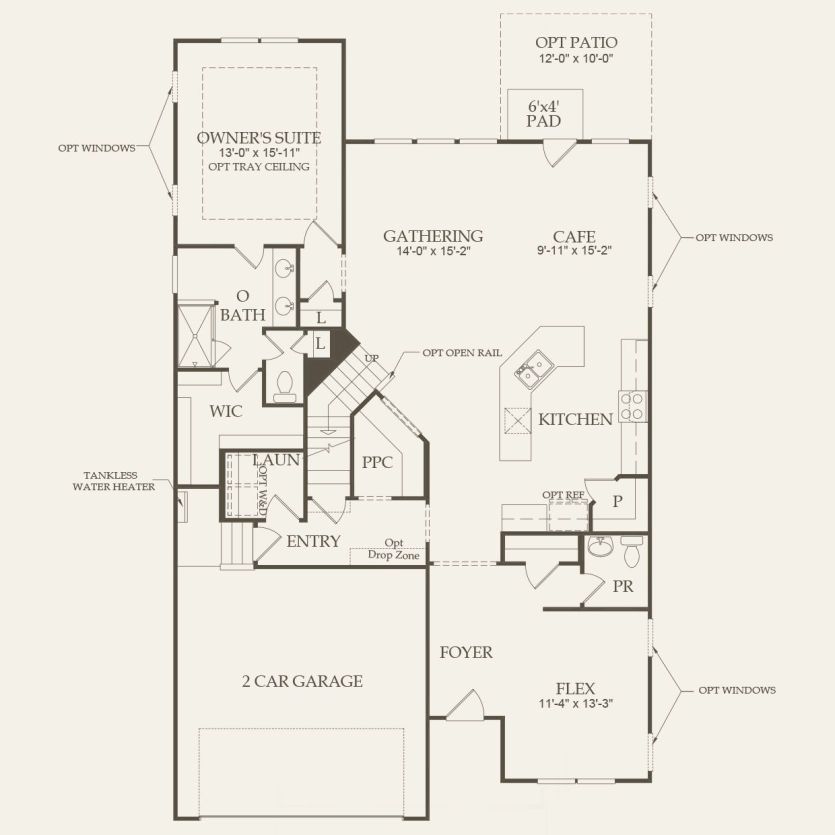 First Floor 4 br / 2.5 ba