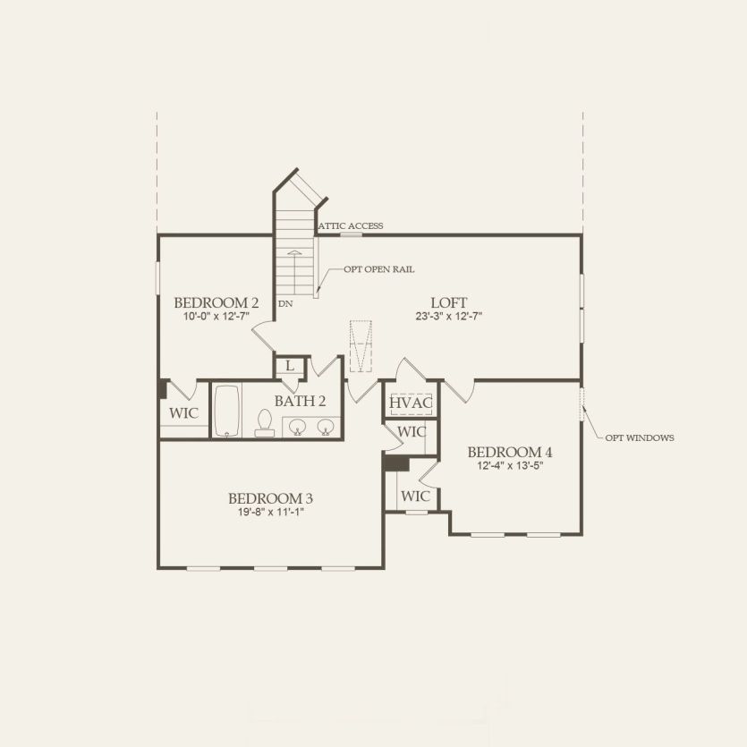 Second Floor 4 br / 2.5 ba
