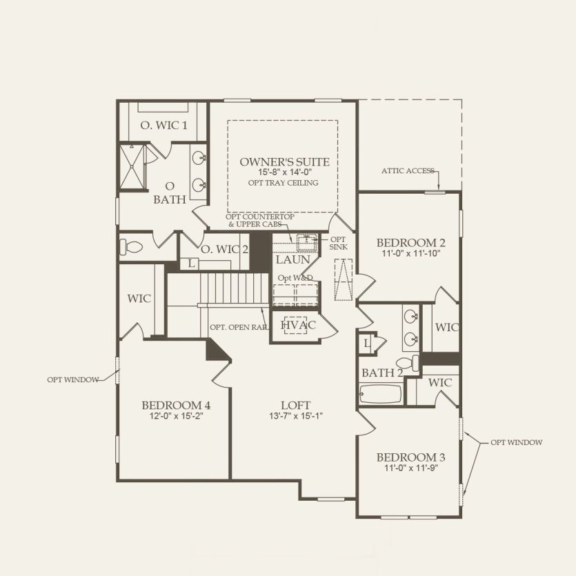 Second Floor 4 br / 2.5 ba