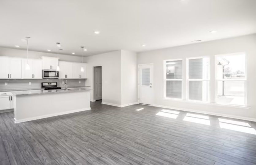 Living Area & Kitchen