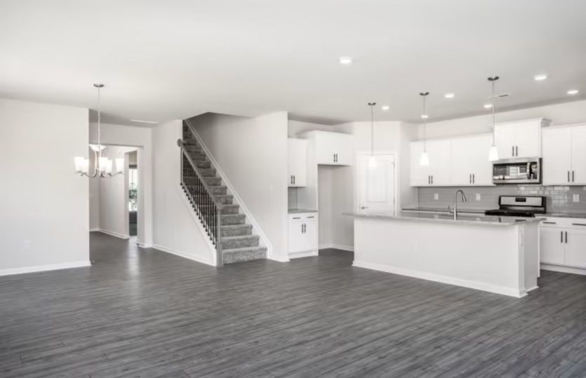 Living Area & Kitchen