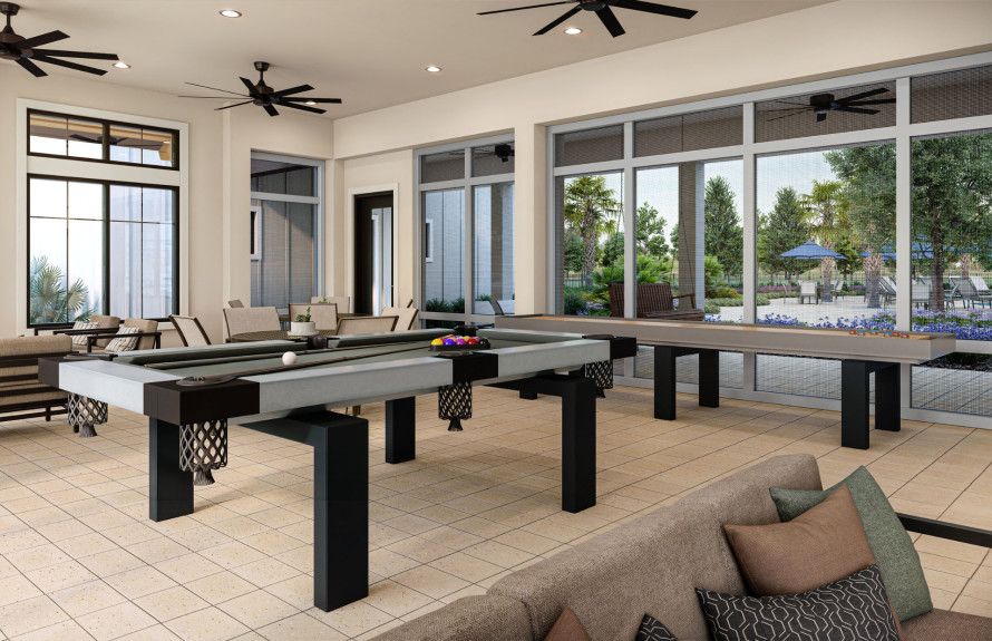 Screened in Game Room