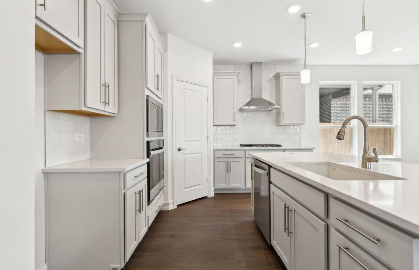 Bright kitchen with ample cabinet space