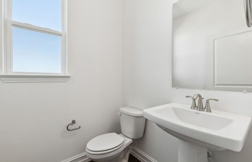 Spacious secondary bathroom with premium finishes