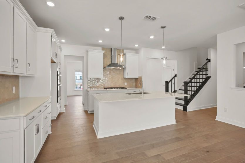 Spacious Kitchen with an Island